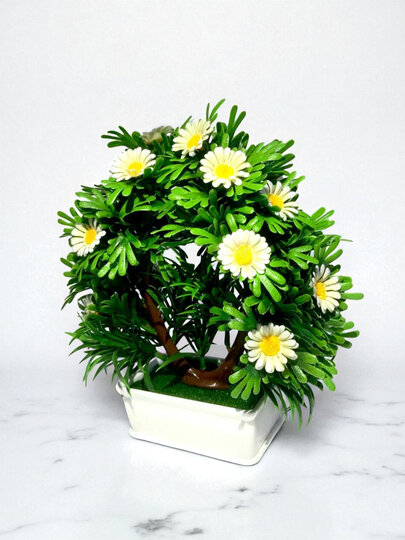 Искусственные цветы в горшках Н-84, высота 25-30 см, декор для дома