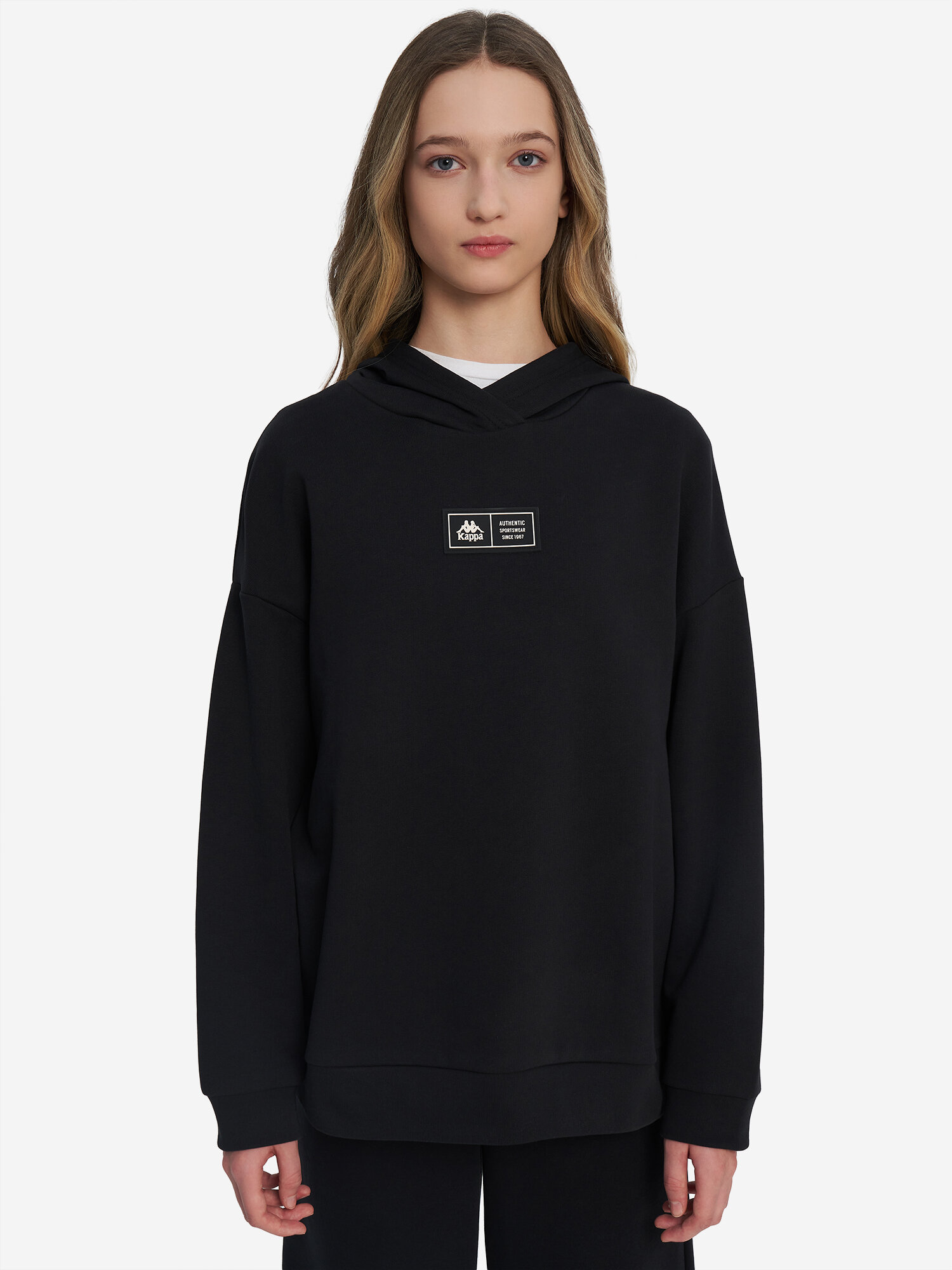 Худи Kappa, размер 158-164, черный — фото 1