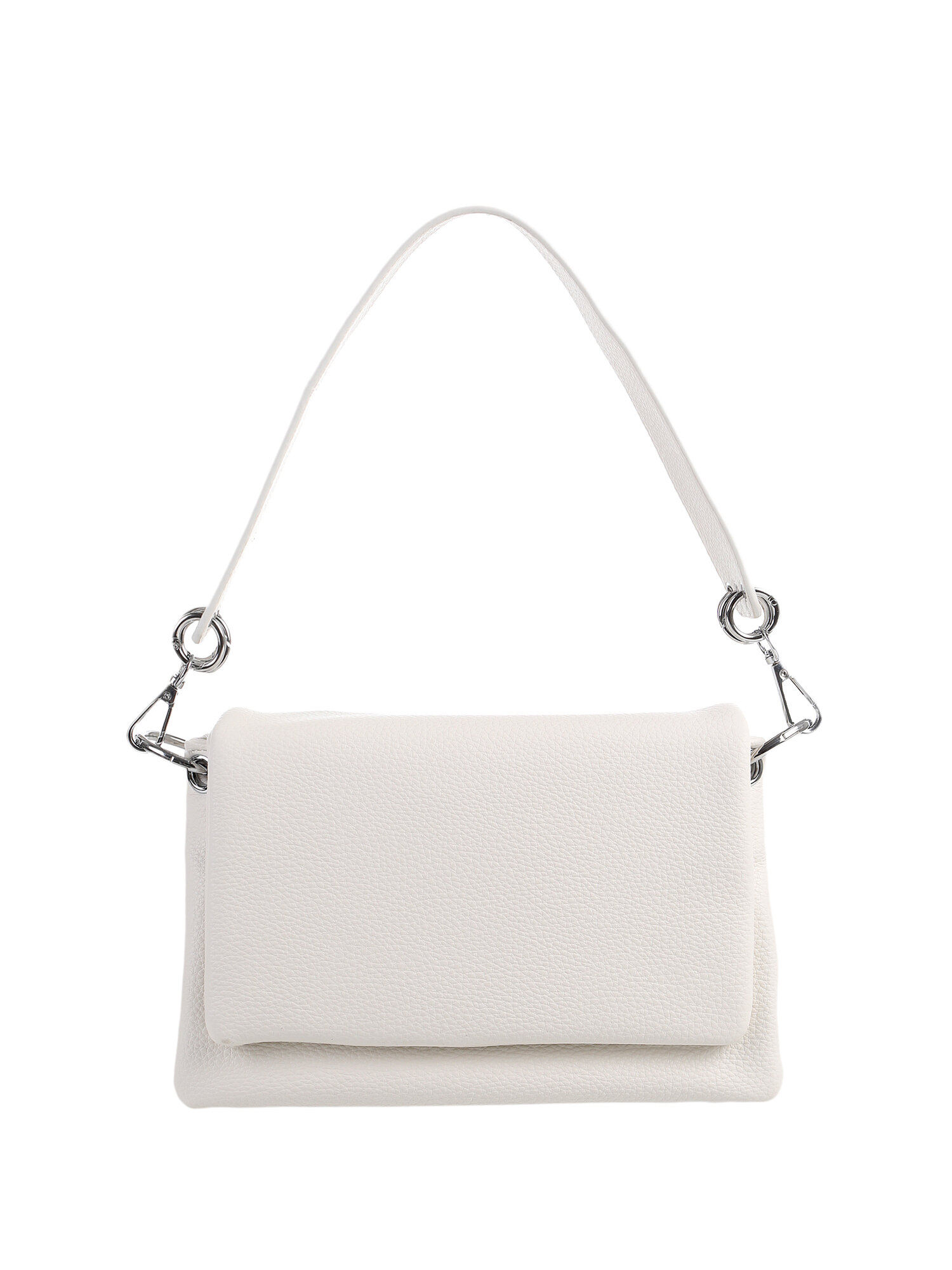 Сумка кросс-боди TERVOLINA, фактура гладкая, белый — фото 1