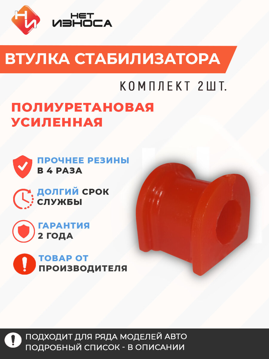 Втулка стабилизатора усиленная ID 18мм NB464-2 Kia Spectra