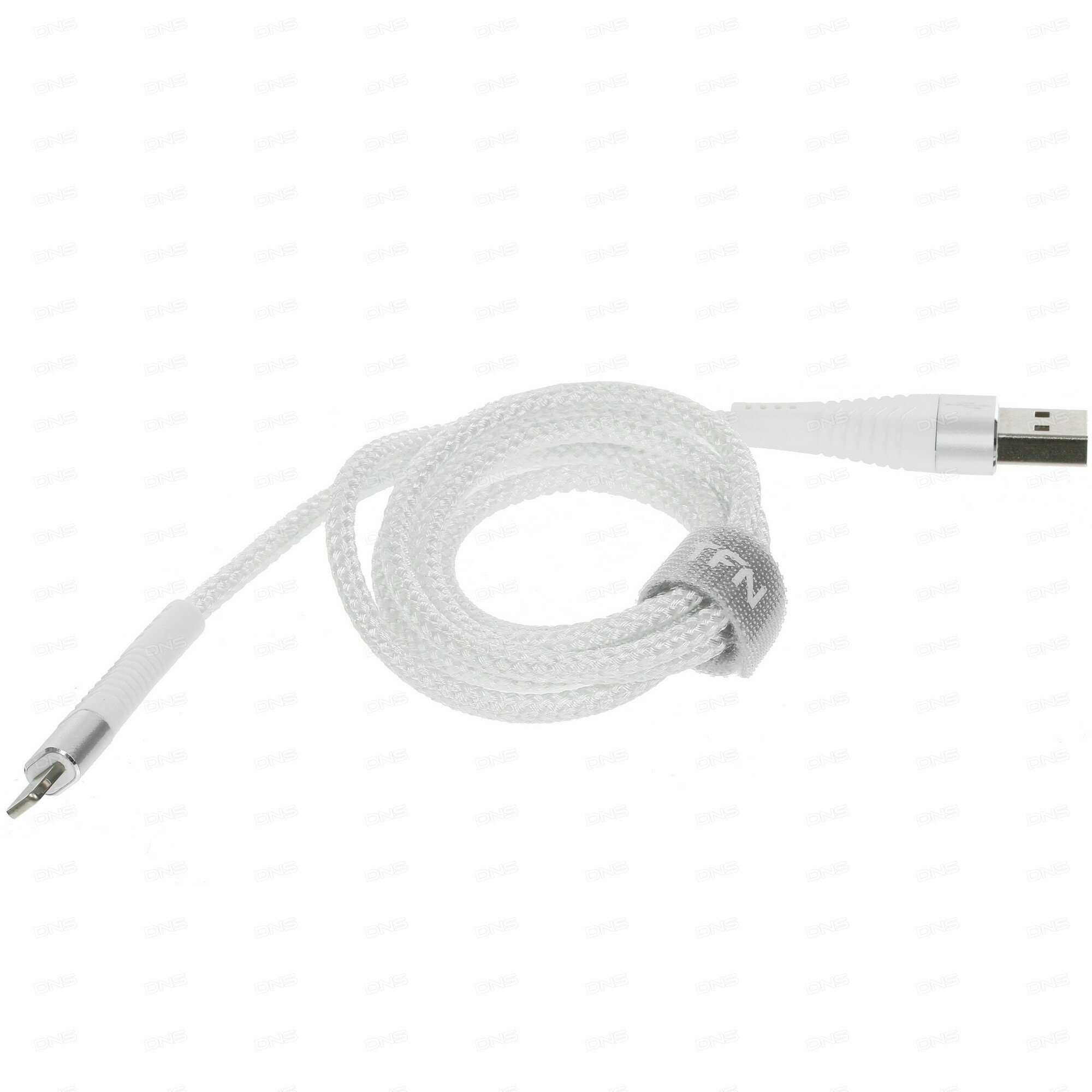 Кабель круглый TFN Lightning 8-pin - USB 2.0 Type-A белый 1 м — фото 1