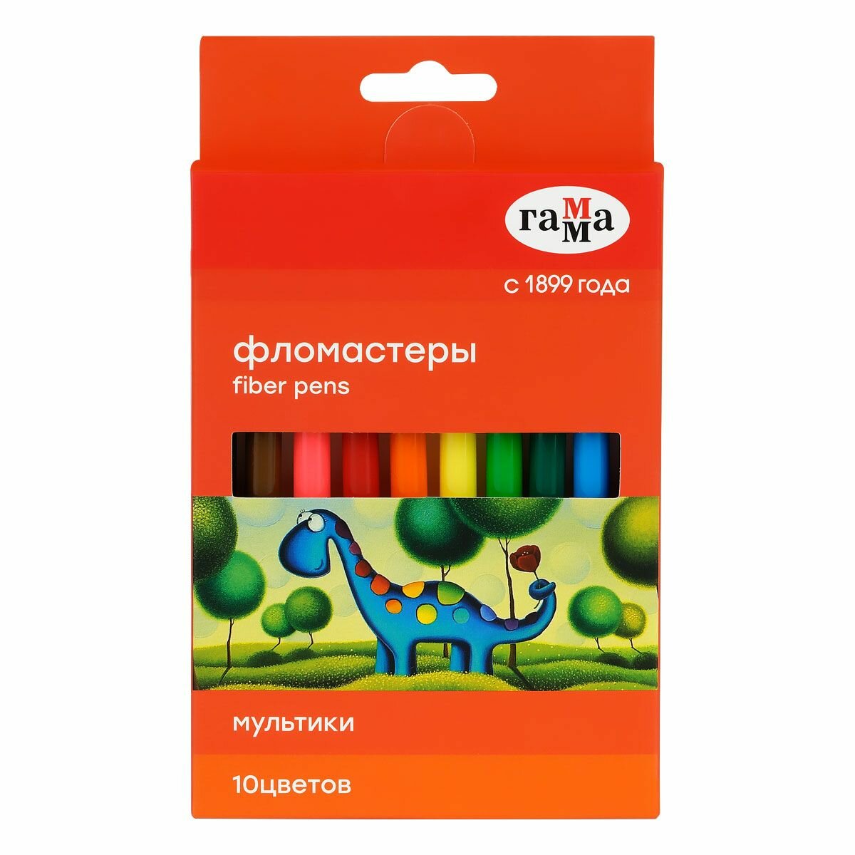 Фломастеры 10цв. Гамма "Мультики" смываемые 120822_10