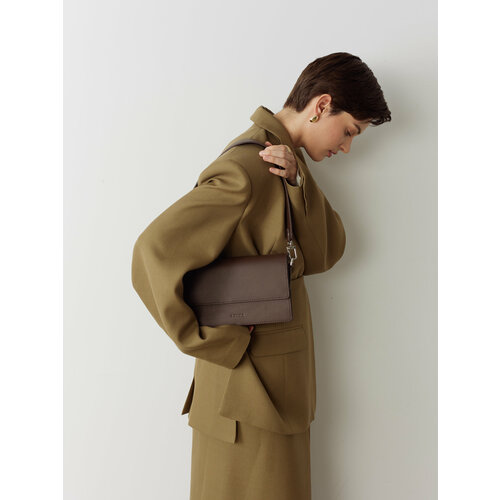 Сумка кросс-боди Afina фактура зернистая зеленый 19230₽