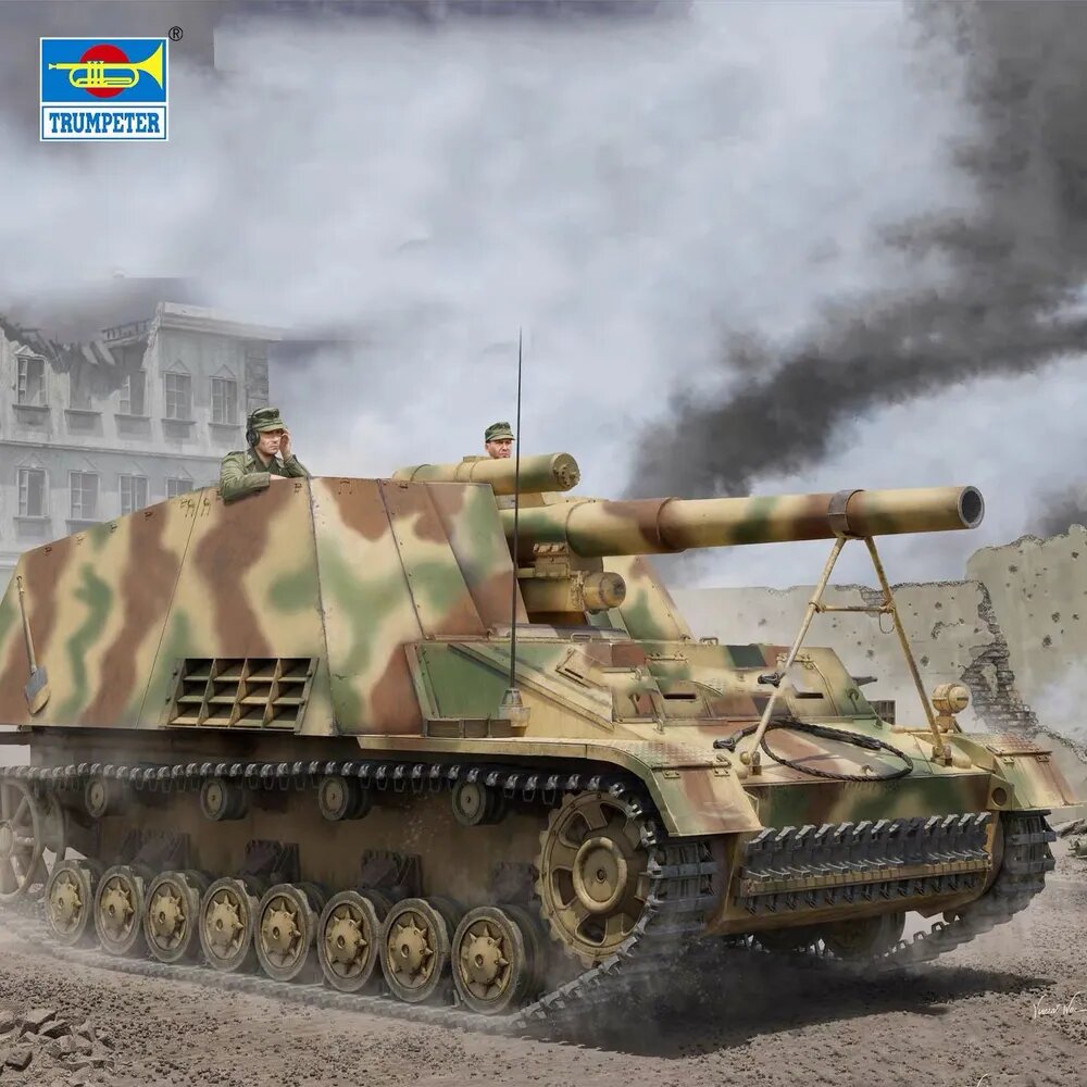 Trumpeter 00953 1/16 Немецкая самоходная гаубица Дикая пчела (более поздняя модель)