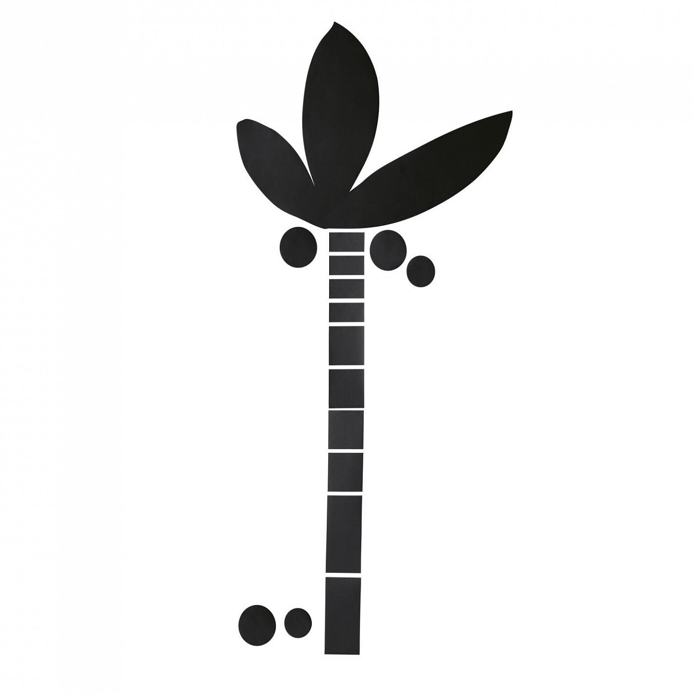 Настенная наклейка для рисования La Forma Uriana, черный, винил, в форме пальмы