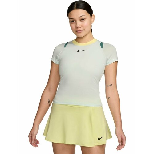 фото Футболка спортивная nike w nkct df advtg ss top, размер l int, серо-голубой