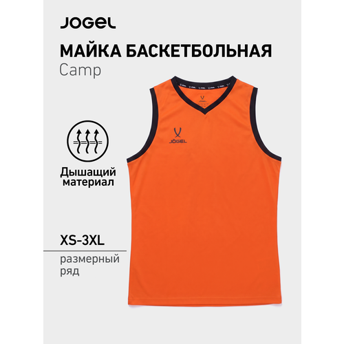 фото Майка спортивная jogel, размер s, оранжевый