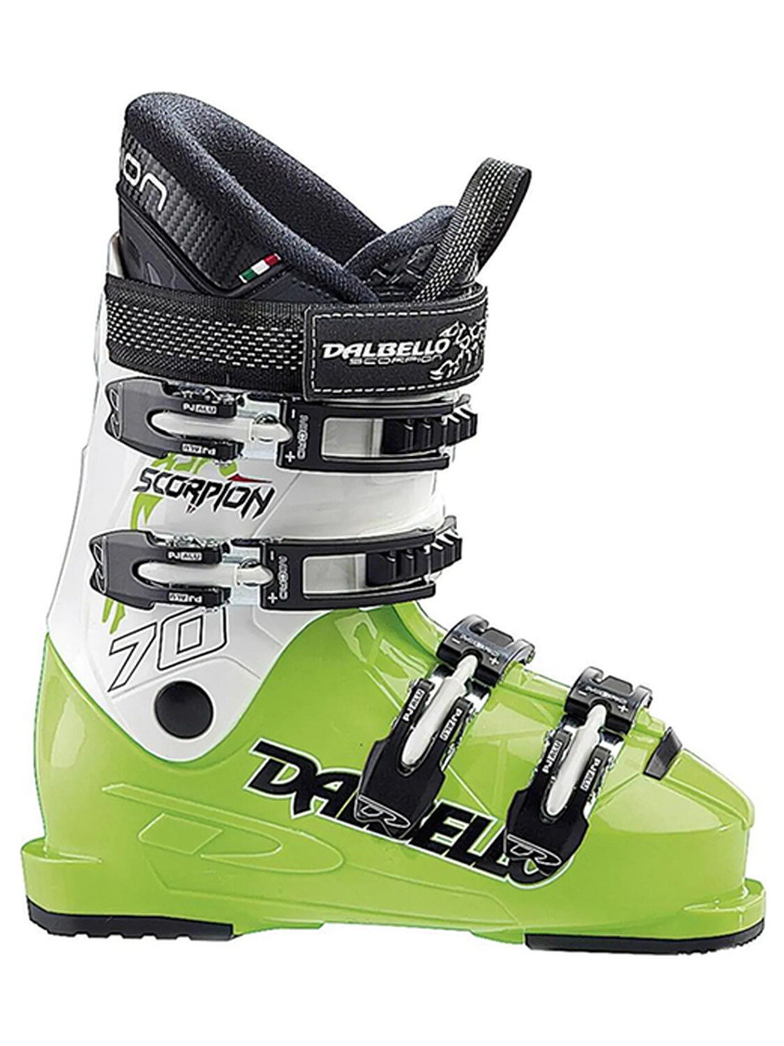 Горнолыжные ботинки Dalbello Scoprion 70 Jr Lime/White Сток , для детей , зеленый
