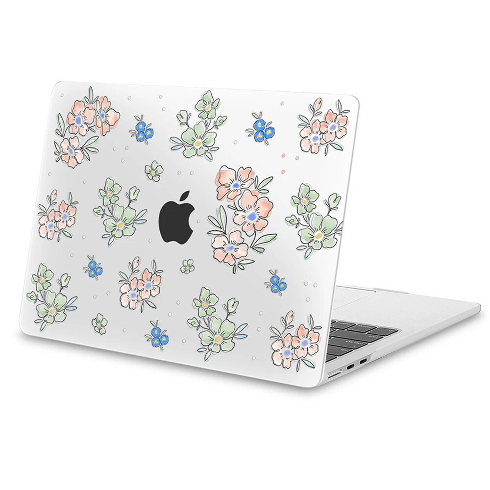 Чехол для Macbook Air 13/15" Y031, цветочный