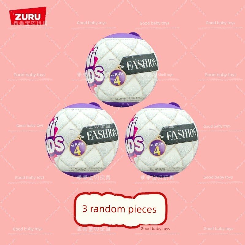 ZURU Mini Ball 4-е поколение Случайные 3 шарика Набор аксессуаров для игры с куклами для девочек Подарочный набор
