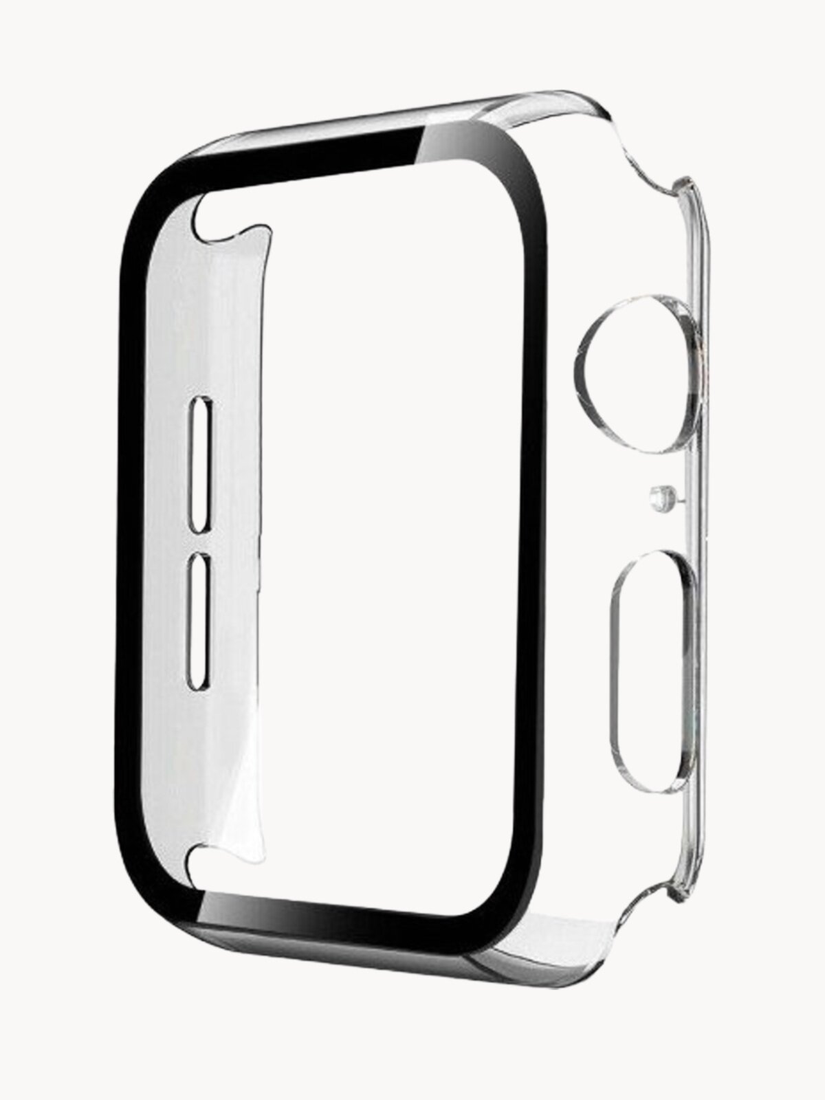 Противоударный чехол 360 для часов Apple Watch 40 мм полное покрытие с защитой экрана прозрачный