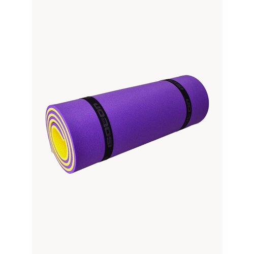 Ковер туристический двухцветный фиолетовый/желтый, 180 х 60 см, высота 1,6 см