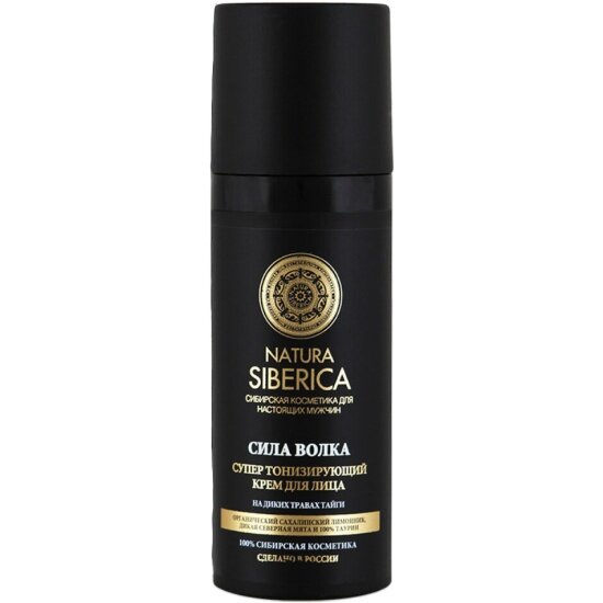 Мужской крем для лица тонизирующий Natura Siberica MEN Сила волка  50 мл