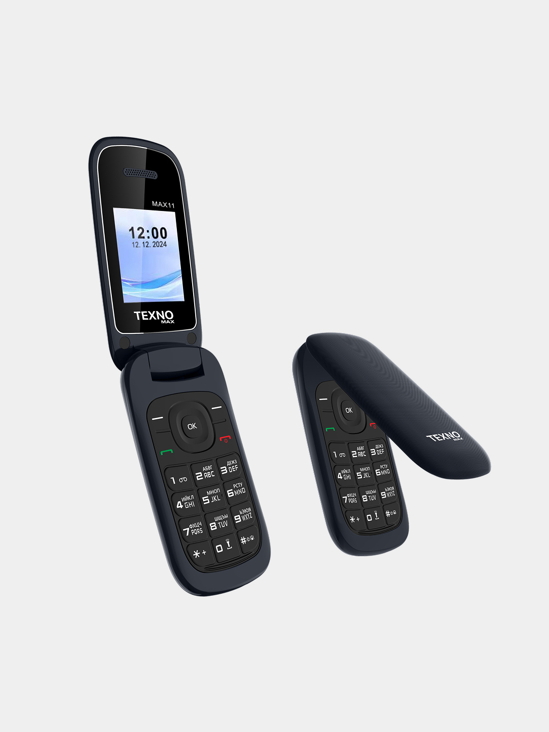 Телефон кнопочный Savdo "Texno Max 11", Android 8.60, раскладушка — фото 1