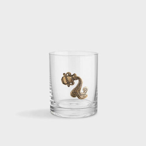 Стакан для виски Kuchenland 340 мл стеклометалл серебристый Близнецы Zodiac 799₽