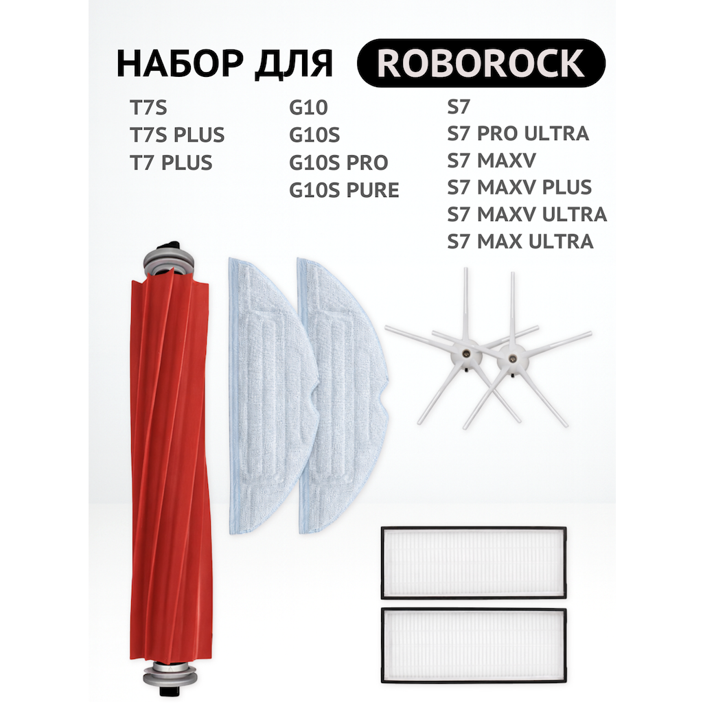 Набор расходных материалов для робота-пылесоса Roborock S7 BRUNER (MPVC-3621) — фото 1