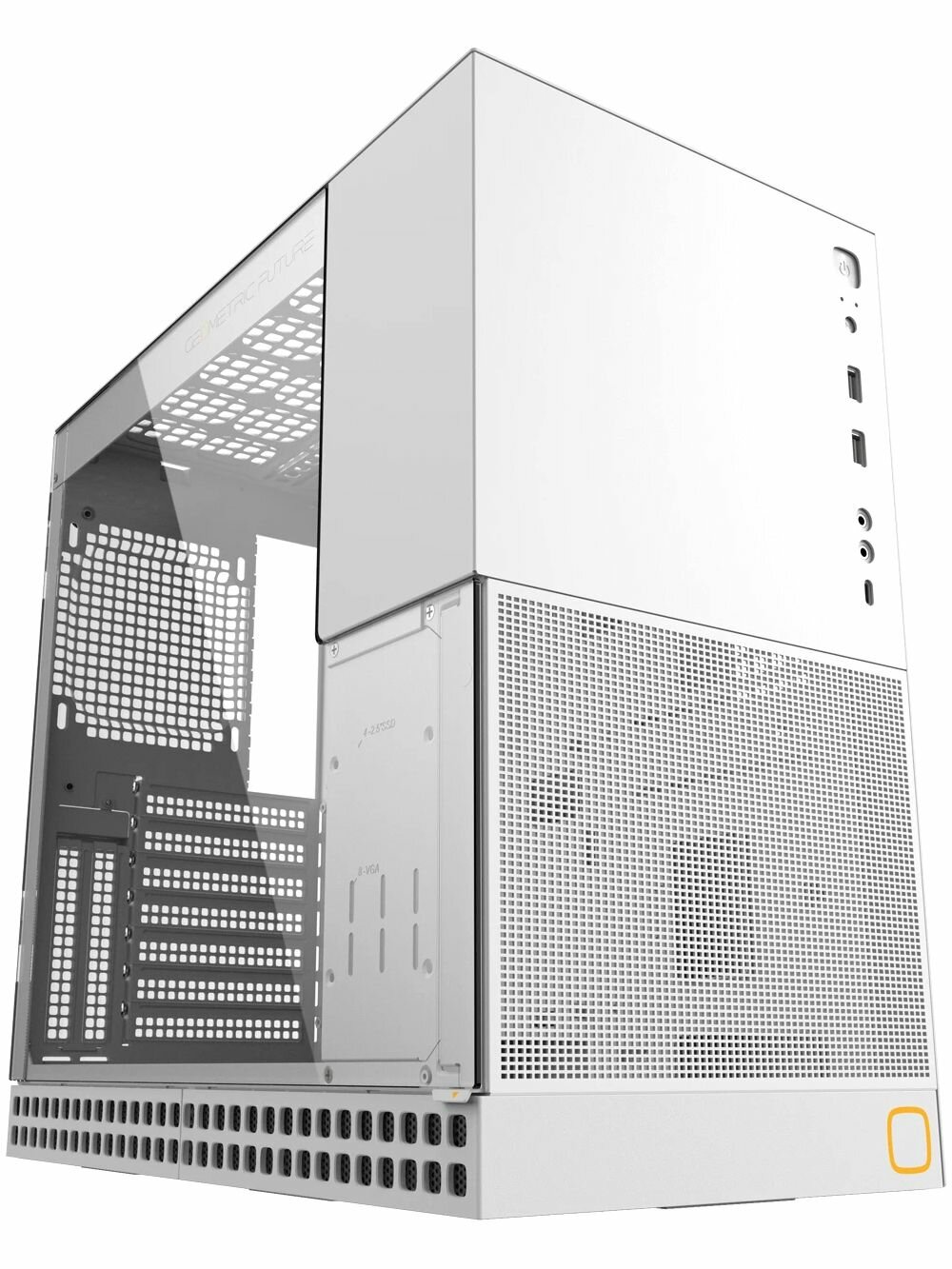 Корпус для ПК без БП GEOMETRIC FUTURE Model 4 King Arthur White (1AM4KAWT00101)