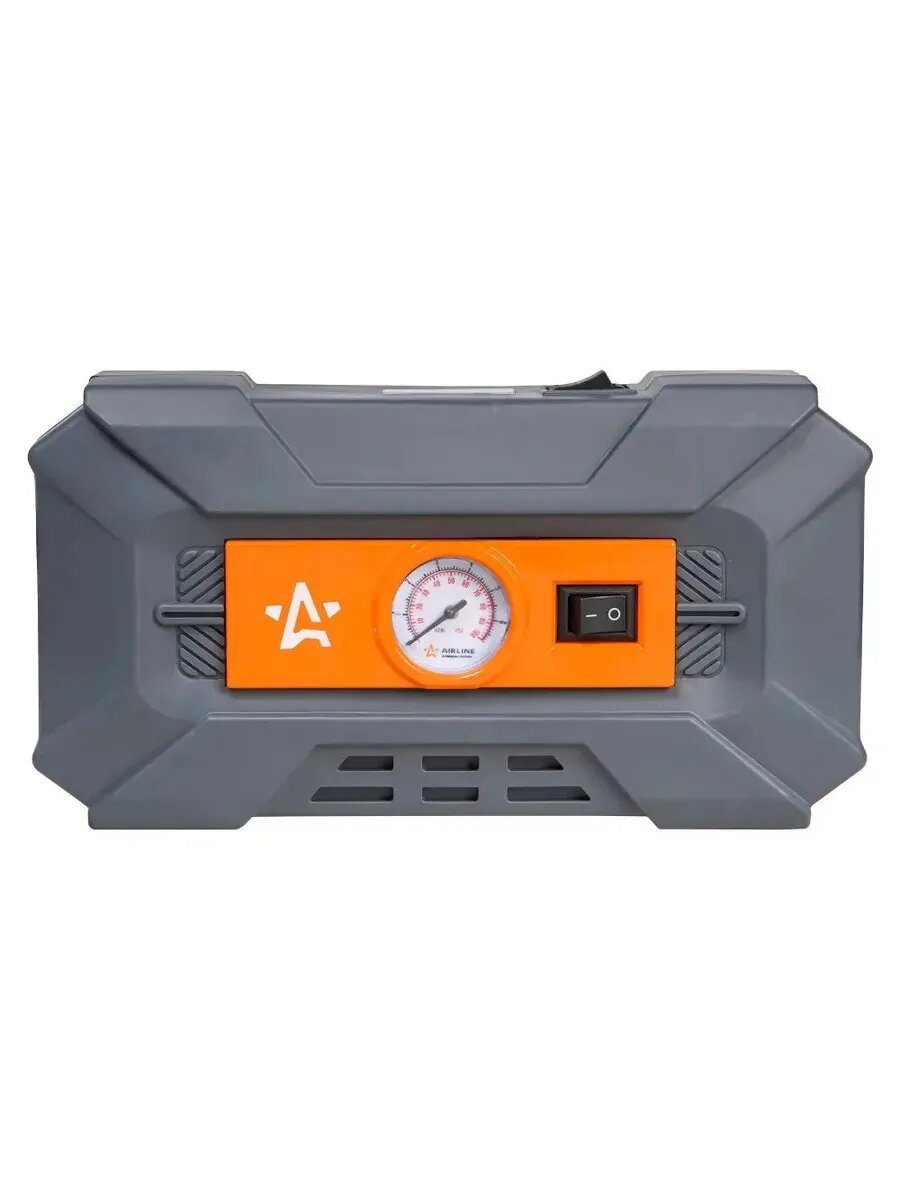 Компактный автомобильный компрессор с фонарём