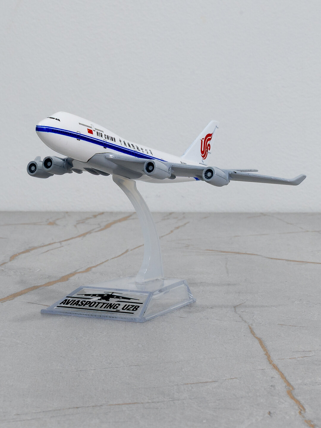 Модель самолёта Boeing 747, Air China, 14 см, Металл+пластик