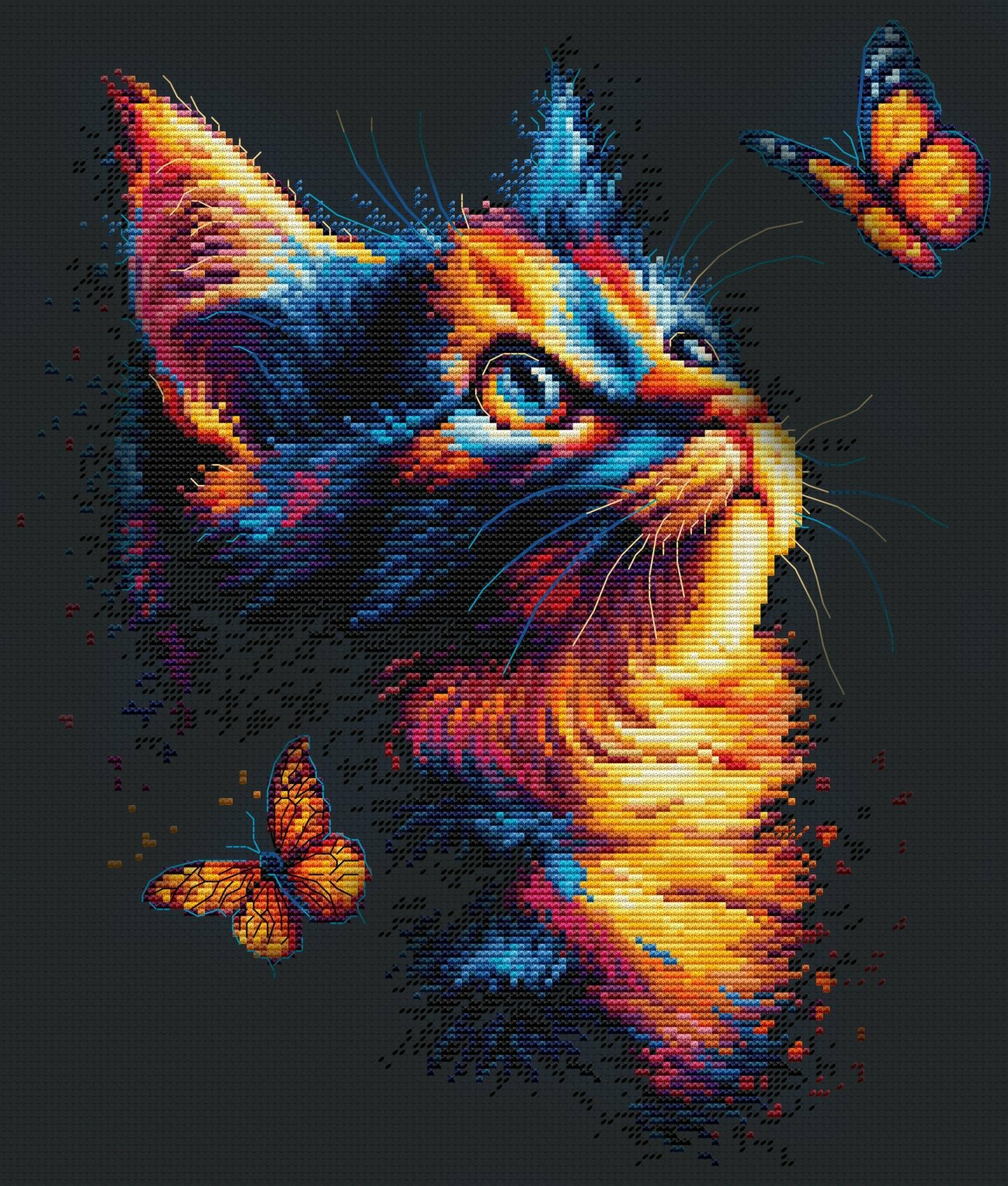 Набор для вышивания крестом Luca-S B1432 Очарование бабочек