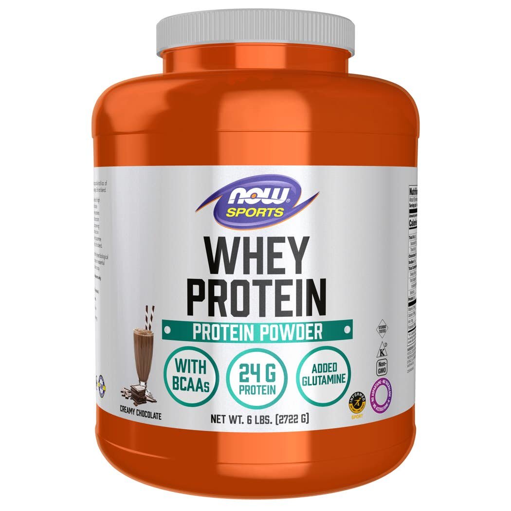 NOW Whey Protein — протеин для роста и восстановления, шоколадный вкус, 2,7 кг