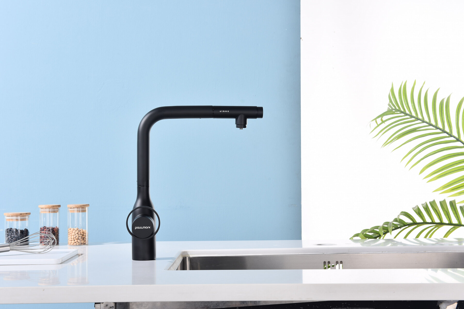 Смеситель Paulmark URBAN Ur213104-AN антрацит с подключением к фильтру — фото 1