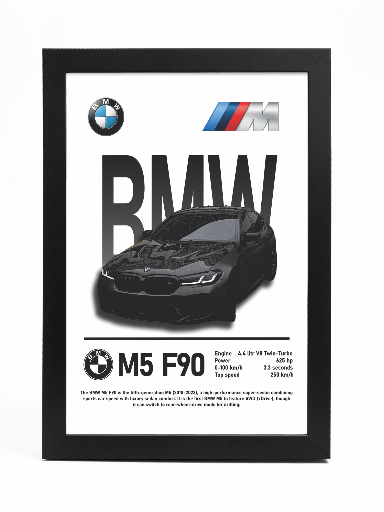 Фотопостеры для интерьера, выполненные из бумаги, формата A4 (BMW)