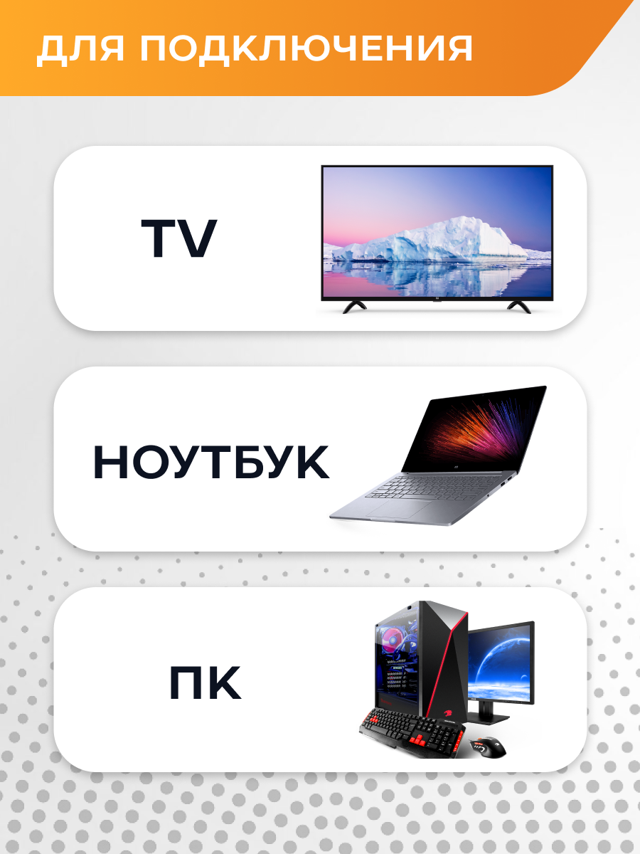 Кабель DisplayPort→HDMI 1.8м, 4K 60Гц, однонаправленный, для пк, монитора, телевизора, проектора — фото 1