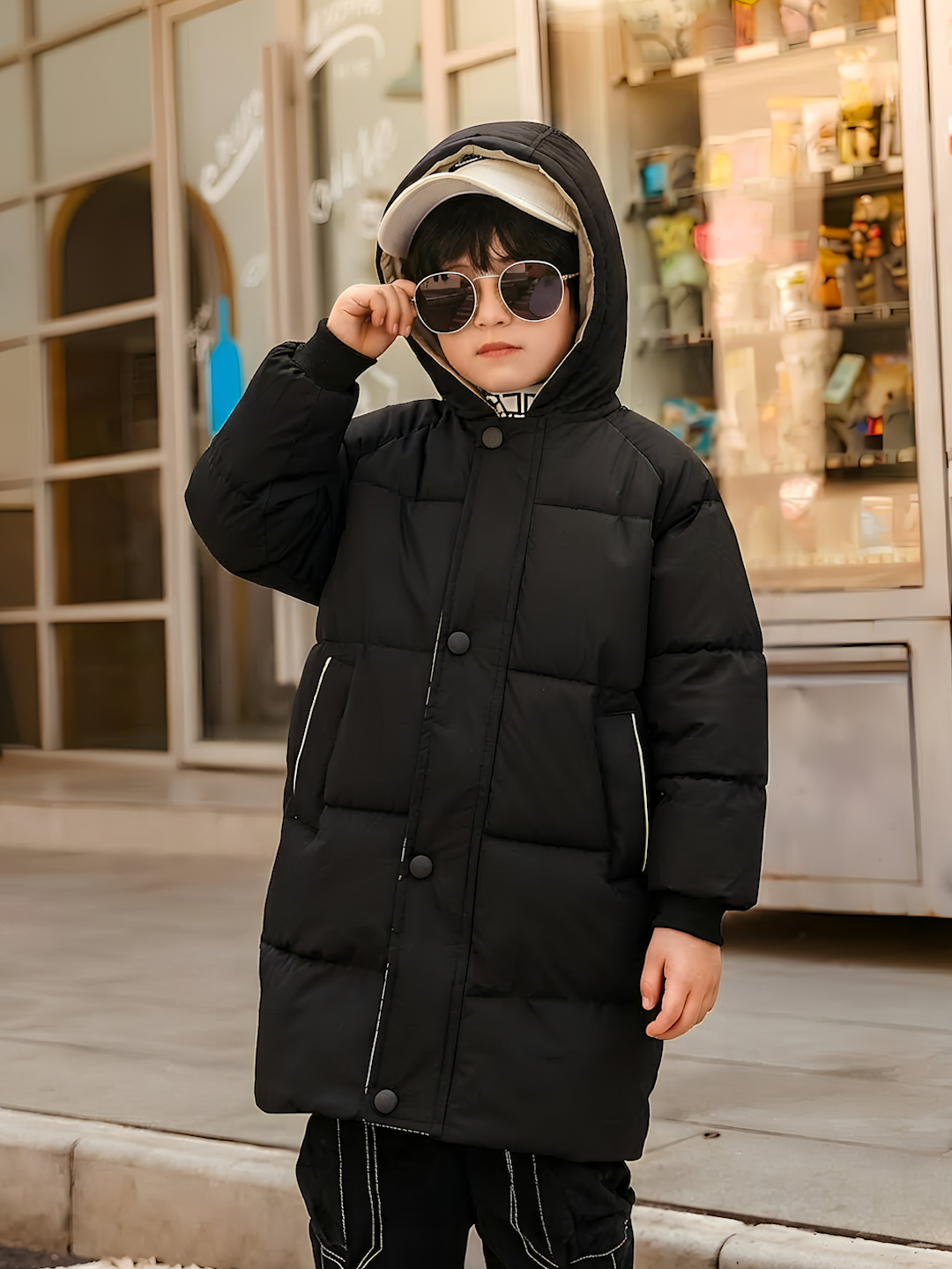 Куртка, размер 120, черный — фото 1