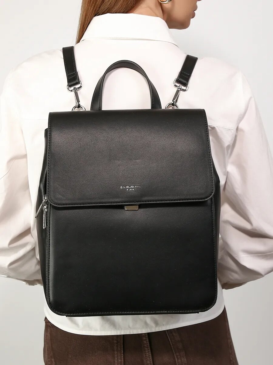 Сумка-рюкзак DAVID JONES, черный — фото 1