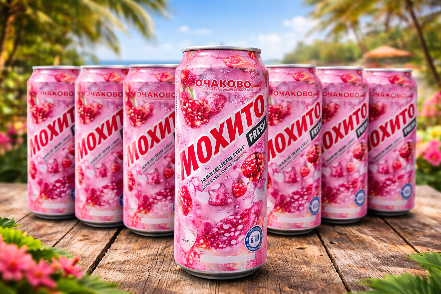 Напиток газированный "Мохито Fresh Berry" с ягодами и лаймом