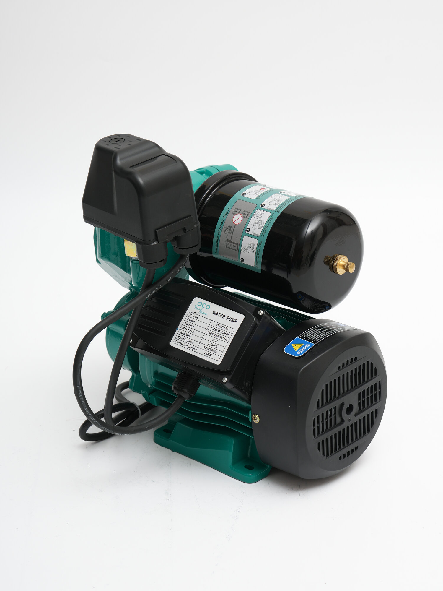 Насос OCO Tech Power 1WZB, поверхностный, 750W, максимальный напор 42 м