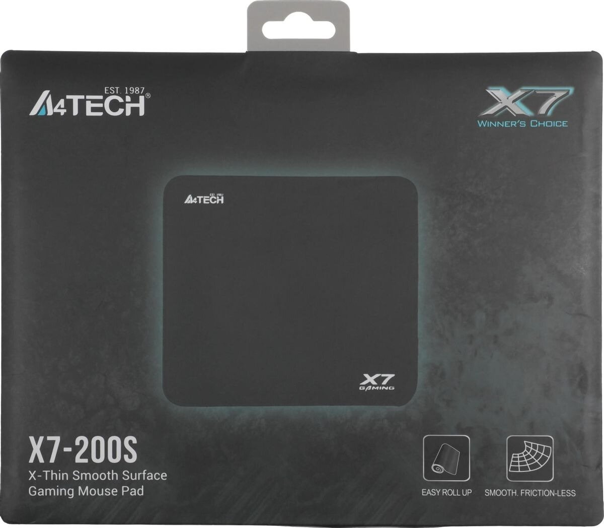 Коврик для мыши A4Tech X7 Pad X7-200S черный 250x200x2мм — фото 1