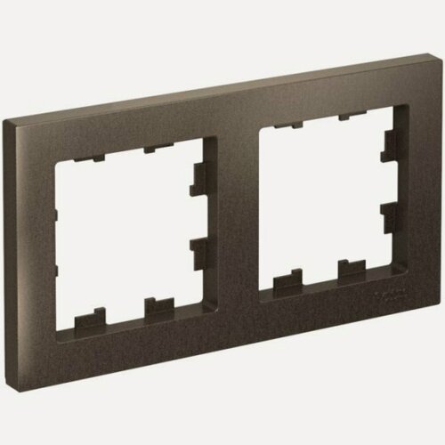 Изображение товара Рамка Systeme Electric (schneider Electric) SCHNEIDER ELECTRIC ATLASDESIGN, Мокко 2-постовая, ATN000602