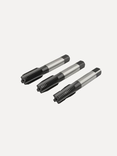 Изображение товара Набор метчиков NORGAU Industrial M 14 из HSS-E (Co 5%), по стали, чугуну и цветным металлам, 3 предмета.