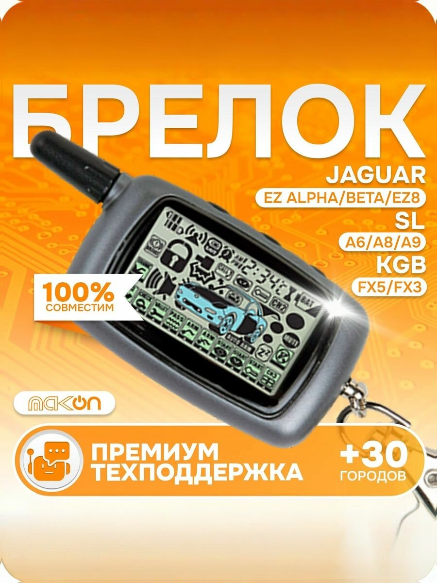 Брелок для сигнализации A9 NFLH совместимый со Старлайн A9