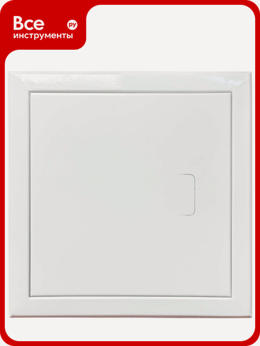 Изображение товара Ревизионная металлическая люк-дверца на магните Вентмаркет(h) 600x1000, распашное с магнитной ручкой, белая отделка