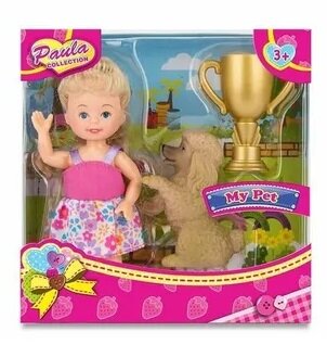 Игровой набор Paula "С питомцем" Блондинка с собакой MC23004 , для девочек