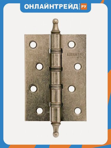 Изображение товара Петли дверные универсальные Adden Bau "Vintage" 100X70X2.5 4W AGED SILVER, Состар. серебро, 1шт