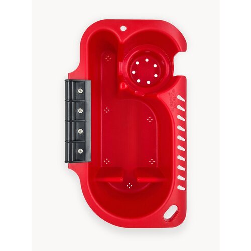 Органайзер на ликтрос в лодку ПВХ красный с чёрным креплением