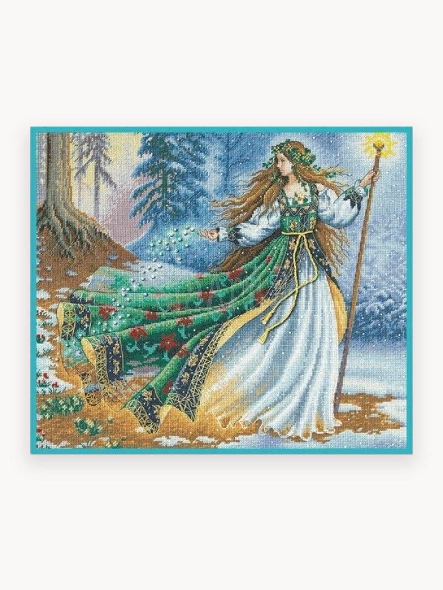 35173 Набор для вышивания крестом DIMENSIONS Woodland Enchantress "Лесная колдунья"