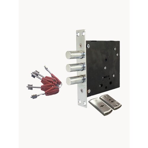 Замок врезной сувальдный Master Lock 2514 С 3 ригеля для дверей левого и правого открывания 2500₽