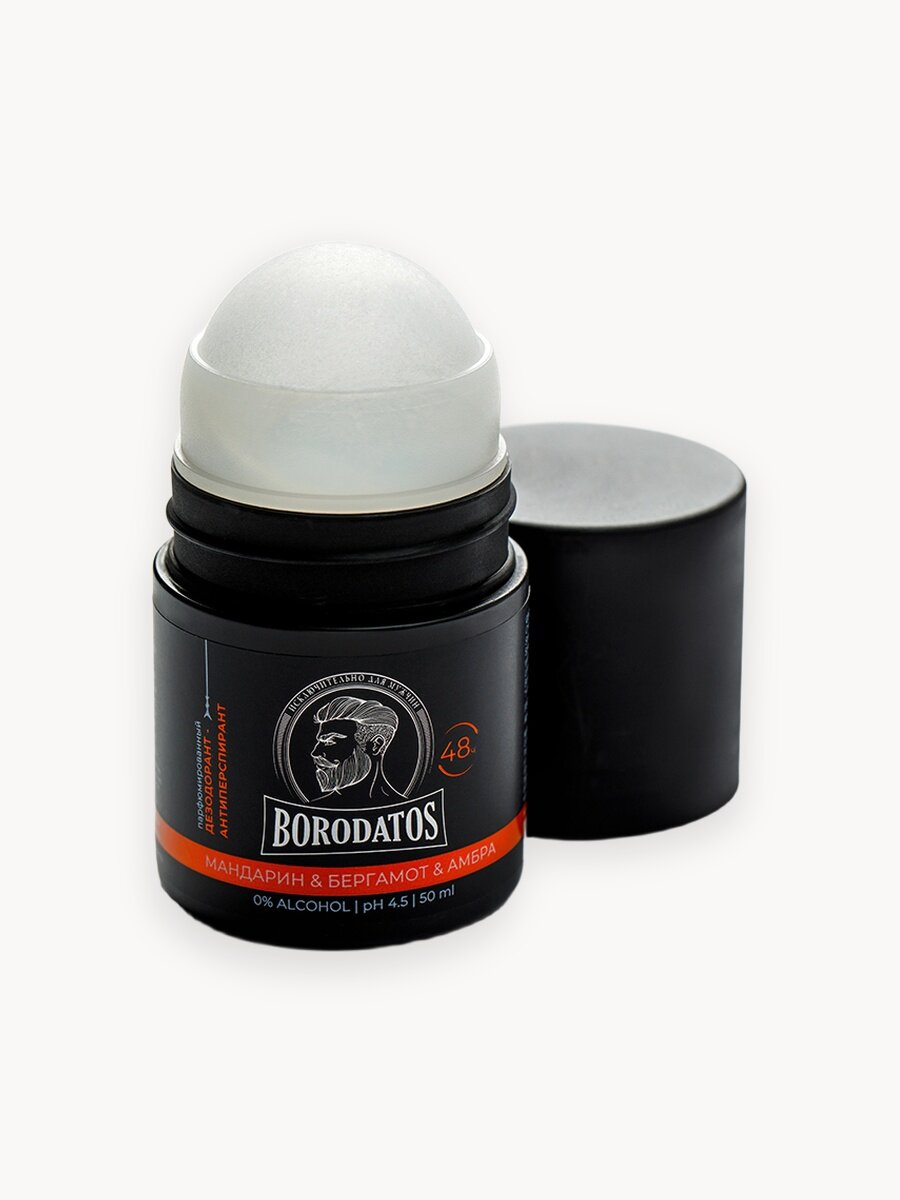 Borodatos Парфюмированный дезодорант-антиперспирант "Мандарин & Бергамот & Амбра"