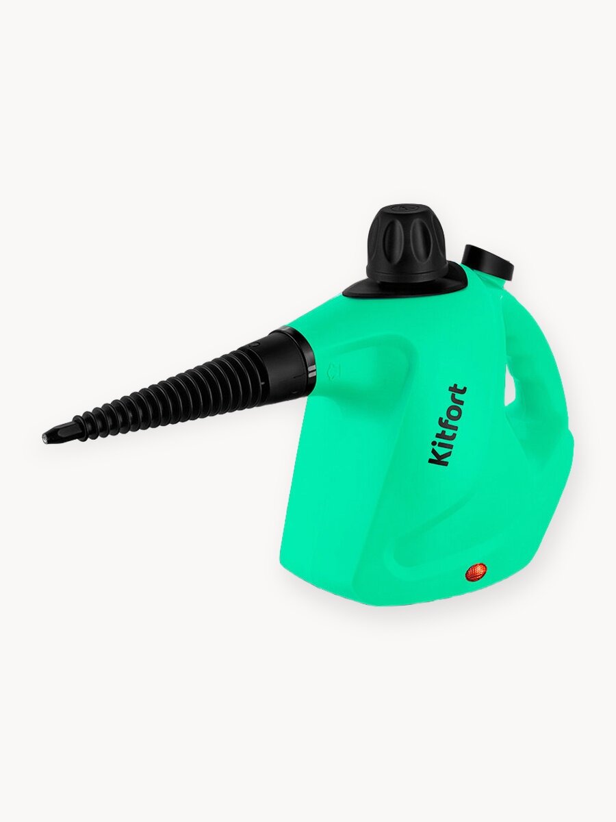 Пароочиститель Kitfort КТ-9138-2 черно-зеленый