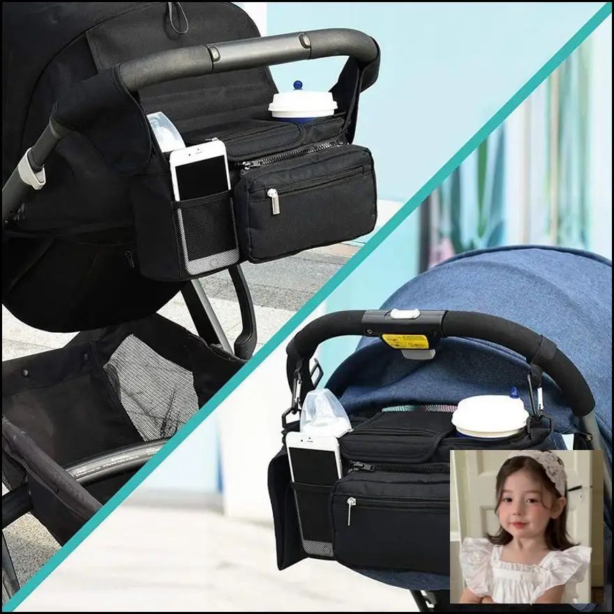 Сумка для коляски прогулочной PP-BG00110-20240831HH-25 P_2180249203-0fdeI, компактная и вместительная для хранения детск — фото 1