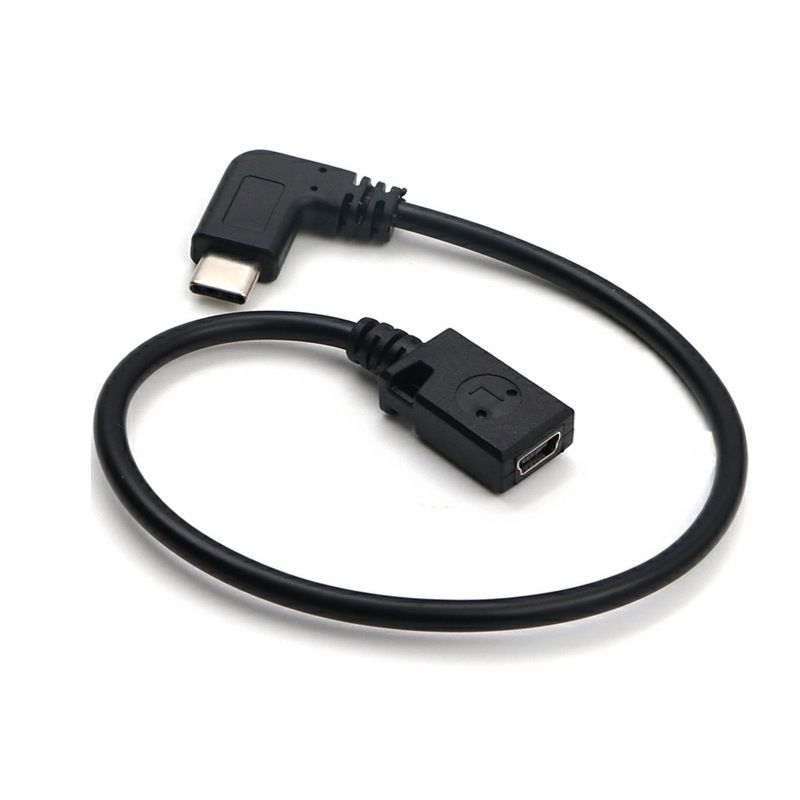 Кабель mini USB - Type-С, угловой штекер, переходник адаптер для регистратора, ГМТ-С27