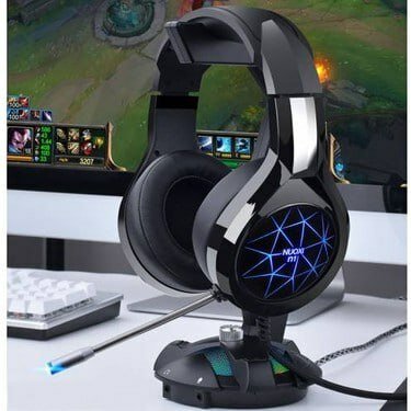 Игровая гарнитура с микрофоном RGB, проводная, для ПК и ноутбука, шумоподавление