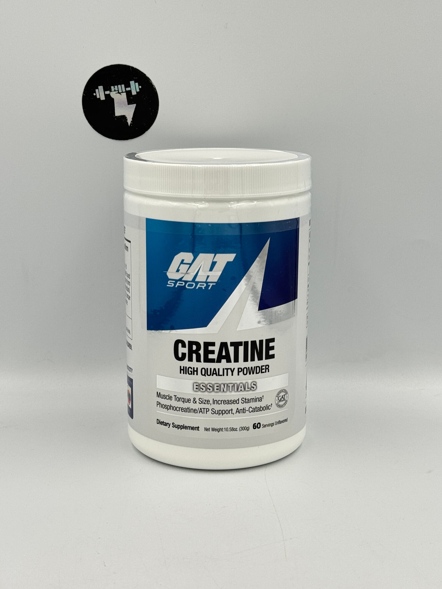 Gat sport creatine monohydrate 5g, 60 порций каждая порция 5 грамм креатина моногидрата