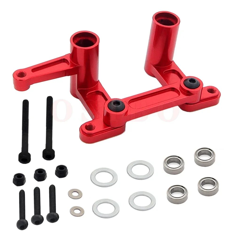 Металлический рулевой комплект Atomik red для Traxxas Slash 2WD