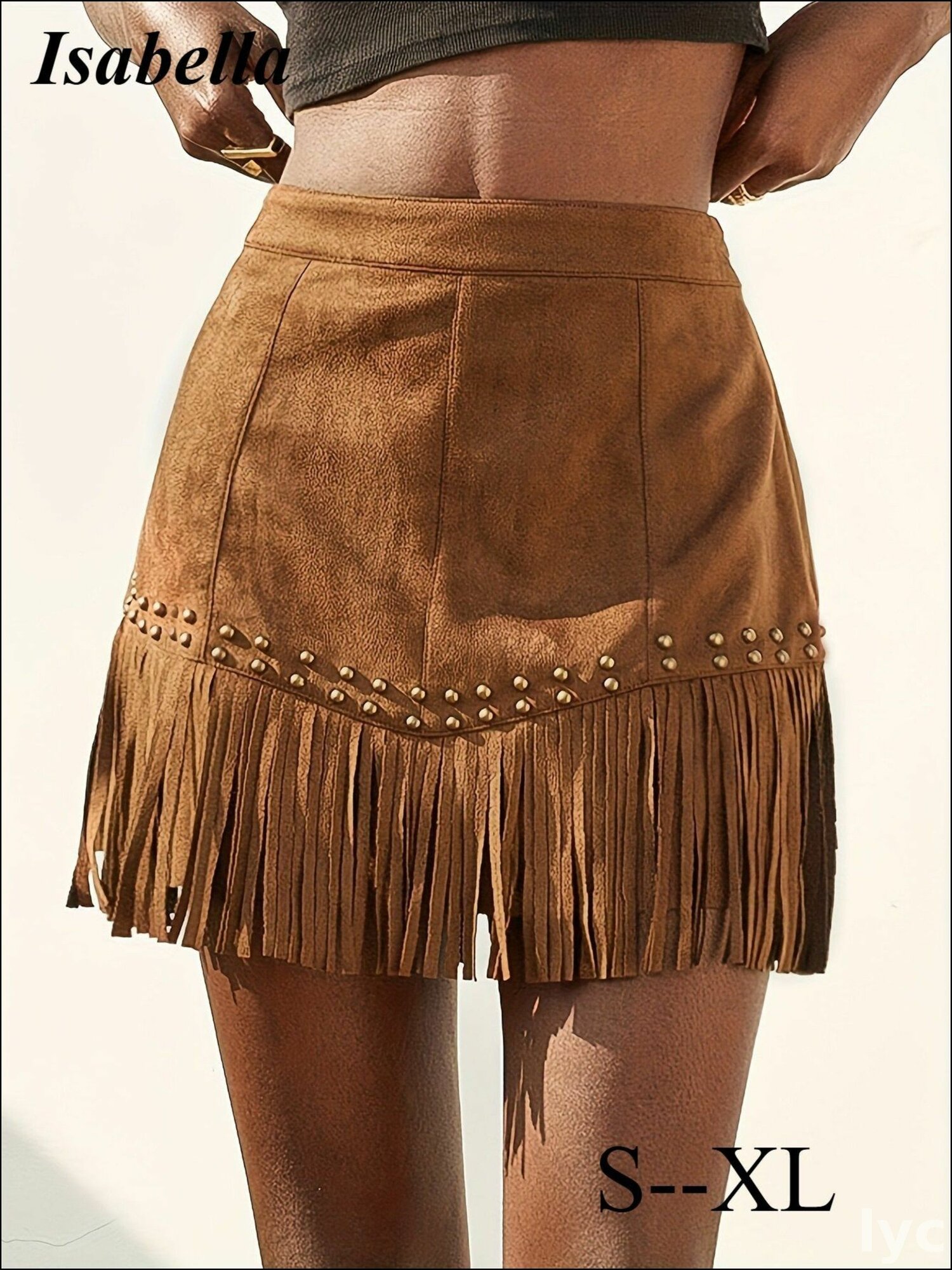 Эксклюзивная бахрома на модной короткой юбке